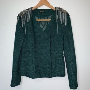 TS Three Season Military olive green Blazer NWOT